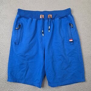 Best Classic Mens Royal‎ Blue Athletic Sweat Shorts 28 Drawstring Pockets *READ